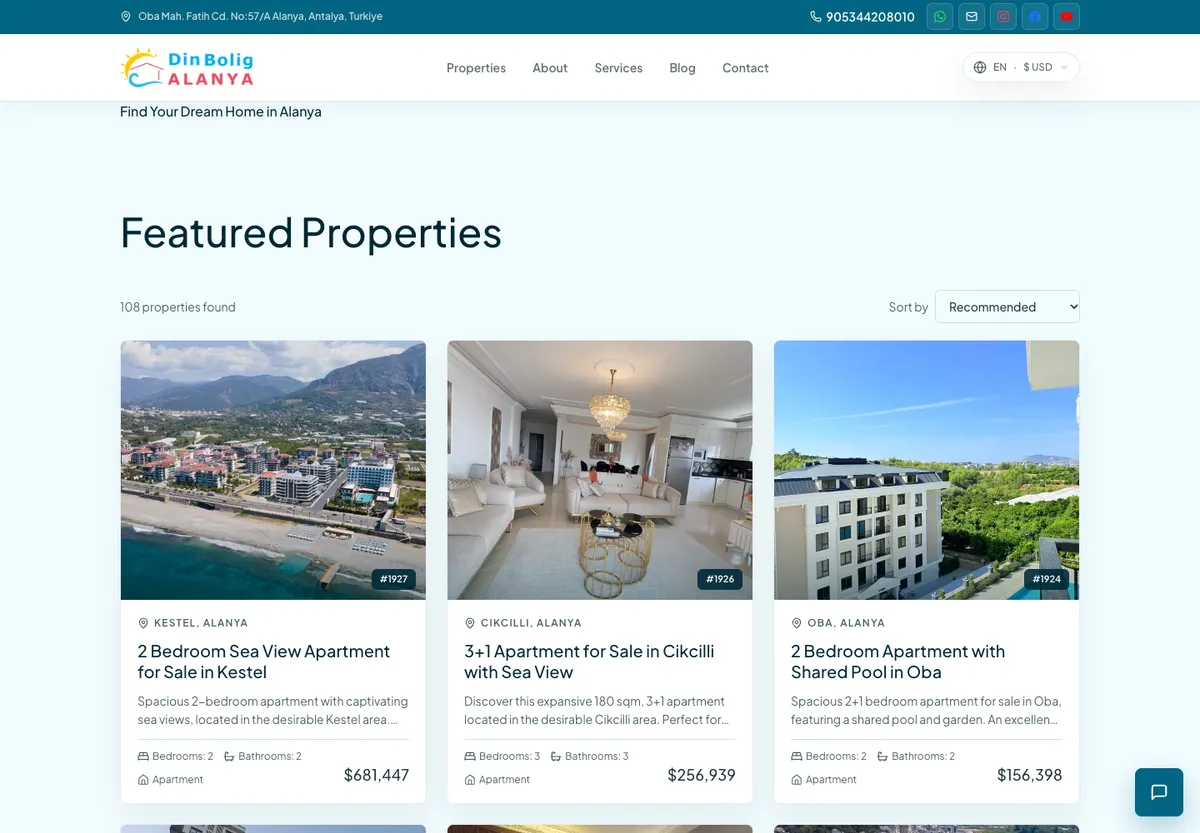 DinBolig public website preview